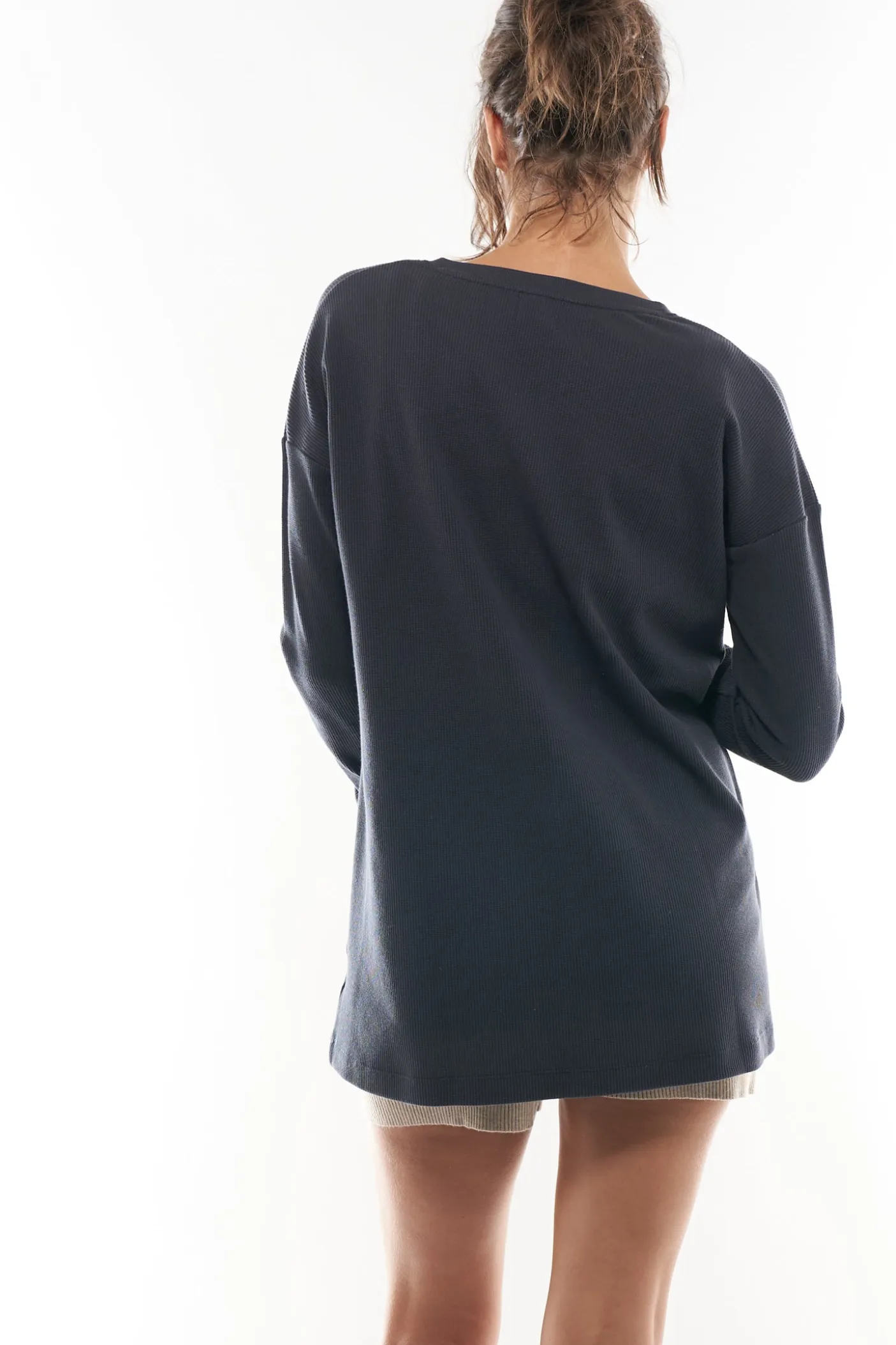 All For Us Waffle Henley