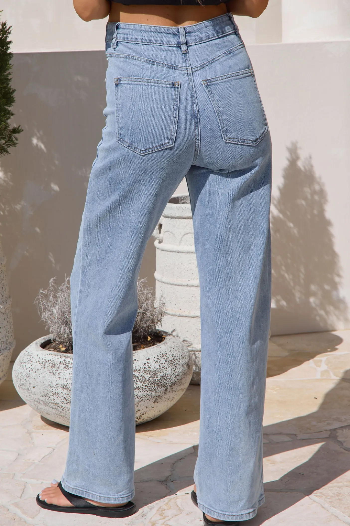 All Hours Wide Leg Jean - Pacific Blue