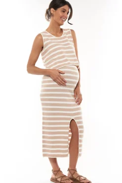 Away We Go Split Midi Skirt