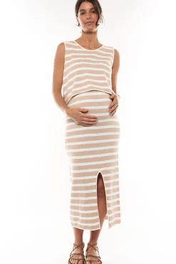 Away We Go Split Midi Skirt