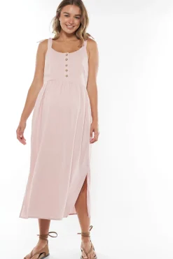 Breeze Along Midi Dress - Blush