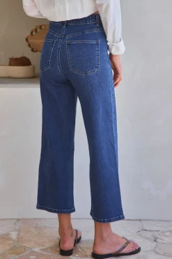 By The Way Crop Jean - Indigo