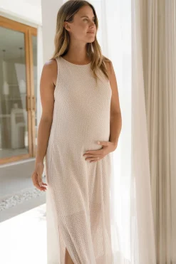 Calibration Nursing Column Dress - Hazelnut