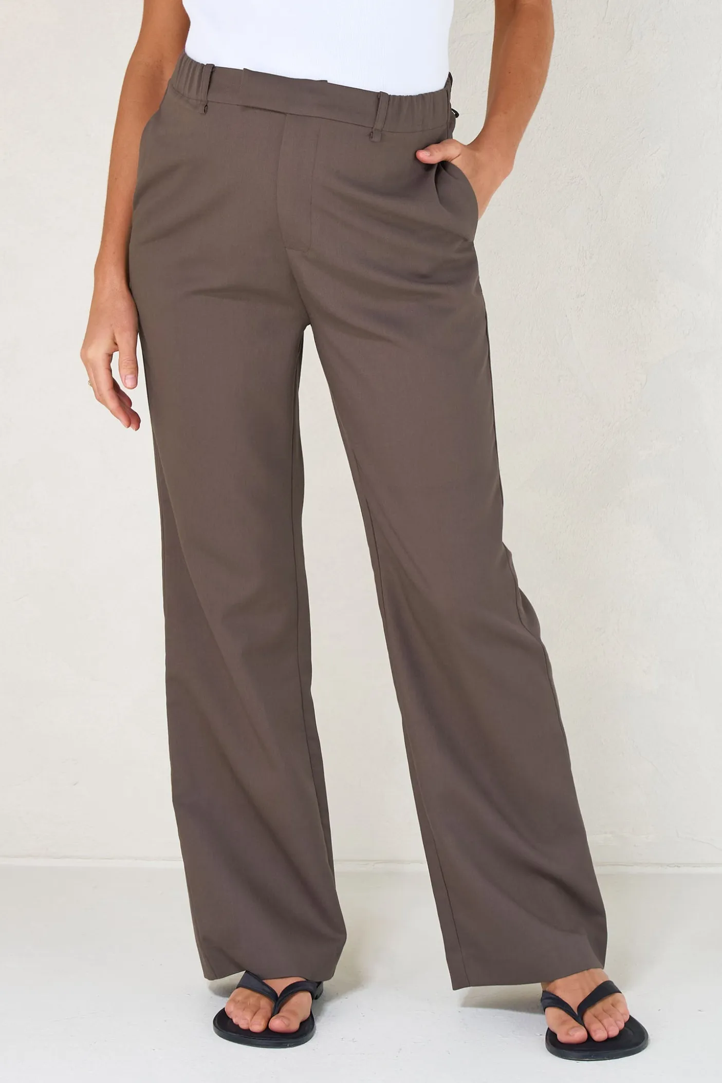 For Tomorrow Tailored Pant - Chocolate