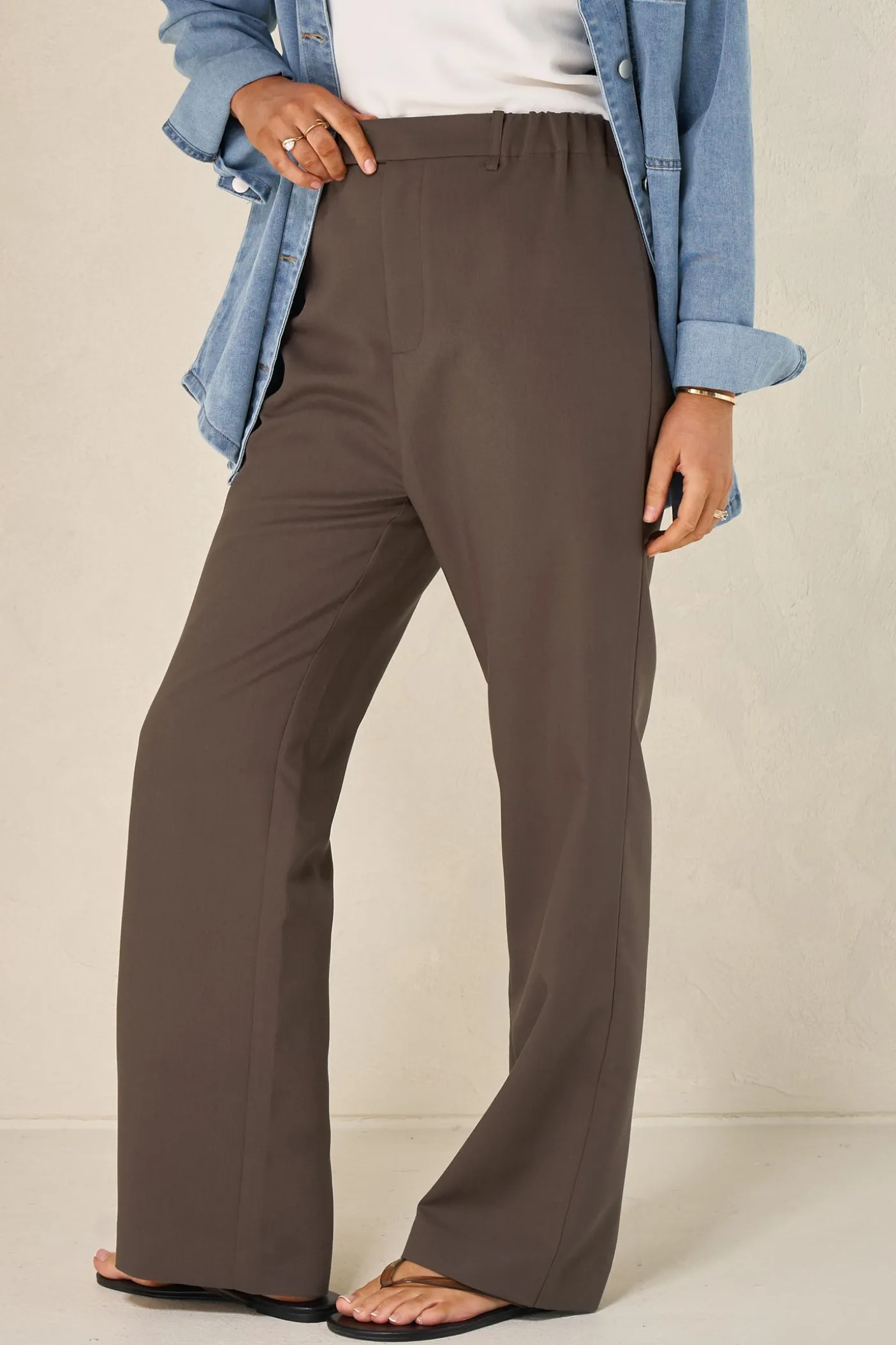 For Tomorrow Tailored Pant - Chocolate