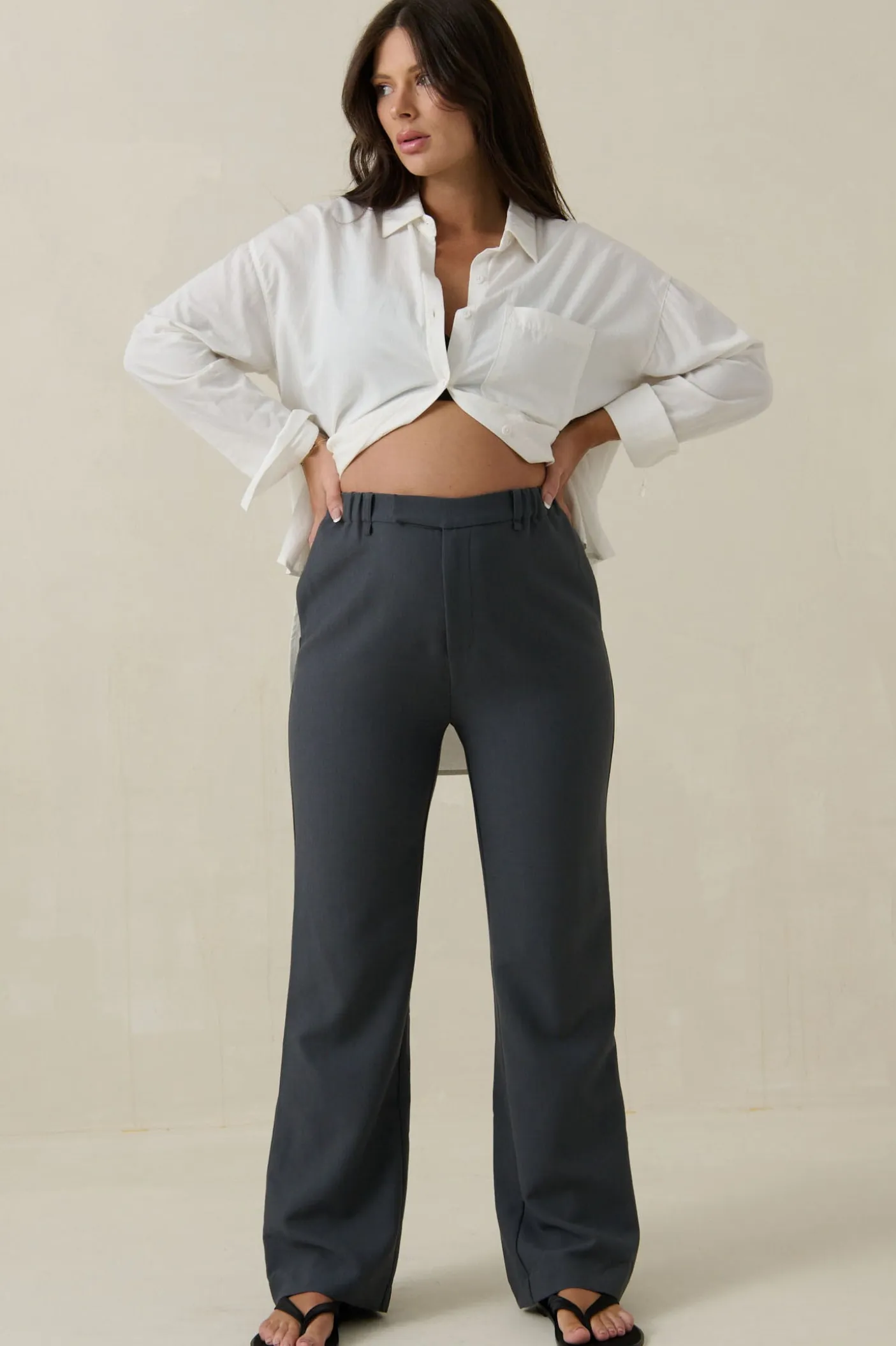 For Tomorrow Tailored Pant -Slate