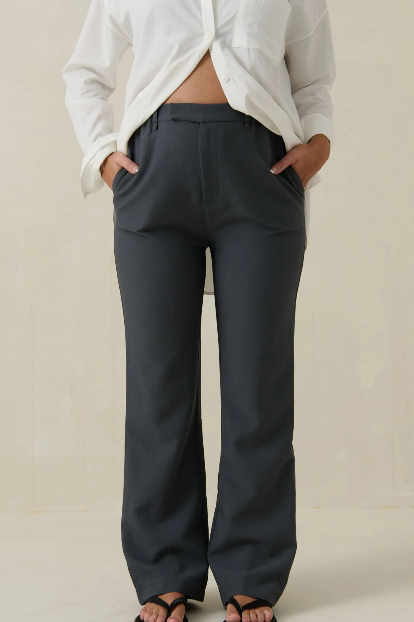 For Tomorrow Tailored Pant -Slate