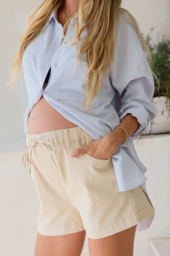 Frequent High Waist Short -Ecru