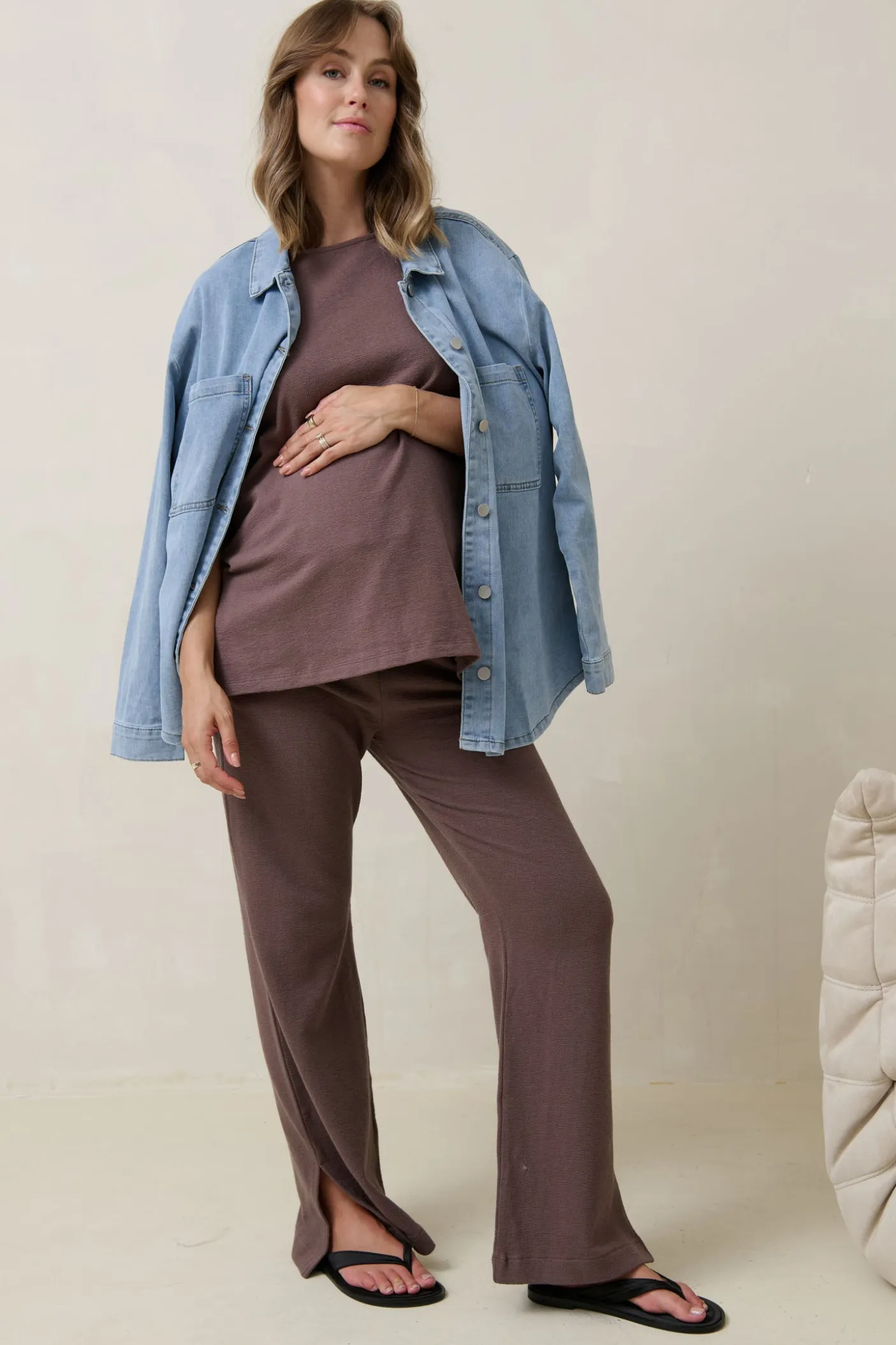 Kindred Nursing Top - Ash Brown