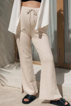 Kindred Split Pants - Almond