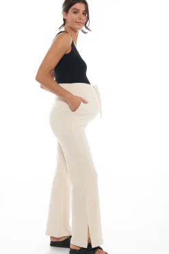 Kindred Split Pants - Almond