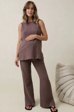 Kindred Split Pants - Ash Brown