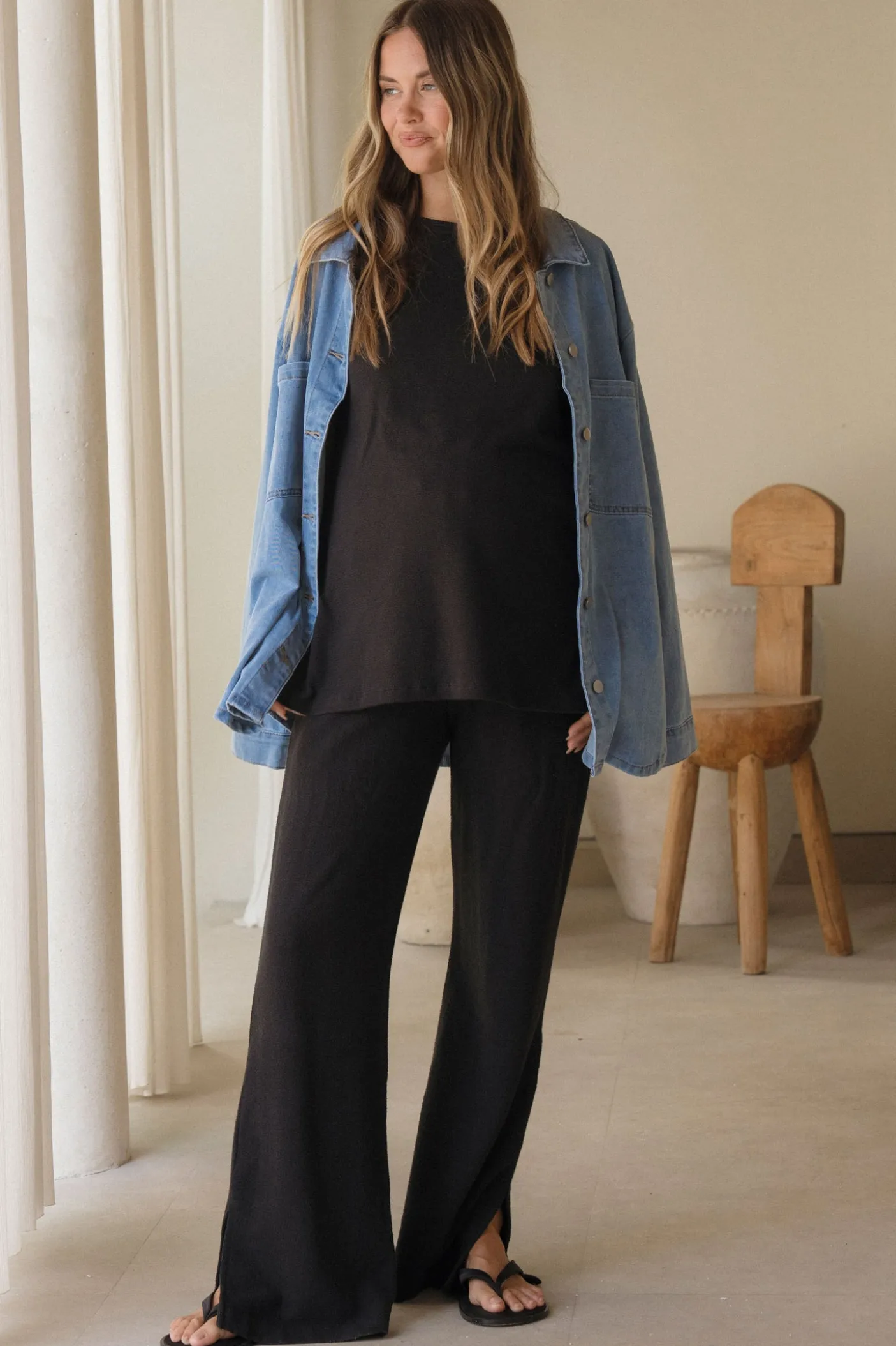 Kindred Split Pants - Black