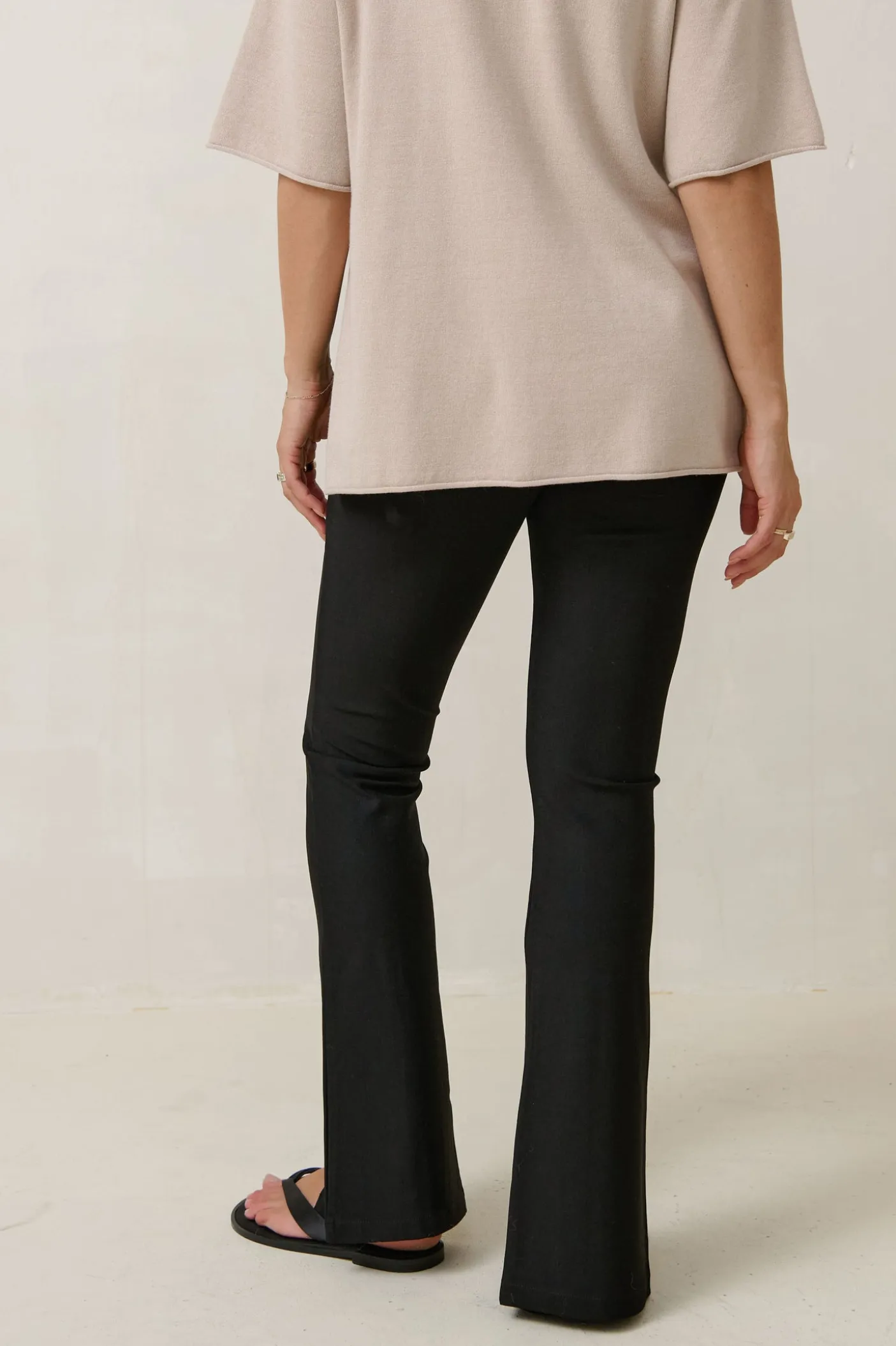 Linear Maternity Pant - Black