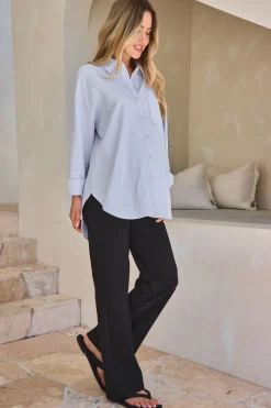 Perpetual Cotton Shirt - Blue