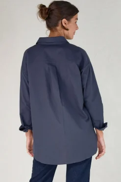 Perpetual Cotton Shirt - Navy
