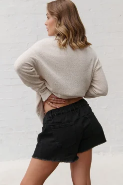 Sunday Stroll Denim Short - Washed Black