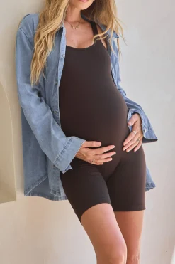 The Movement Romper - Chocolate